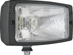 Reflektor przedni halogenowy, prostokątny 12/24V H4 184x102 mm Kramp LA80163