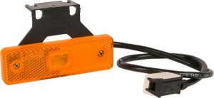 Lampa obrysowa LED, prostokątna 12/24V z uchwytem i wtyczką Jaeger Kramp LA30135