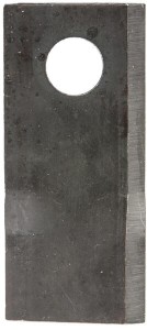 Nożyk kosiarki rotacyjnej prawy 107x48x4 mm otwór Ø 19 mm okrągły pasuje do Niemeyer 570684