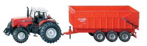 Ciągnik Massey Ferguson z przyczepą, SIKU S01844 - Intertraktor
