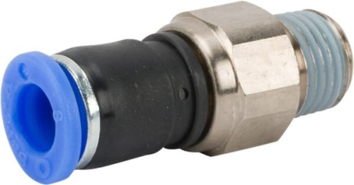 Złącze wtykowe proste, obrotowe, gwint zew. 1/4" 8 mm Kramp SCRMT814P - Intertraktor