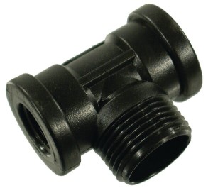 Trójnik 2 x gwint wew. 1/2" + 1 x gwint zew. 1" 133024