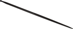 Ząb ładowacza, prosty, profil kwadratowy 44x980 mm końcówka szpiczasta z nakrętką M30x2 czerwony SHW FT58