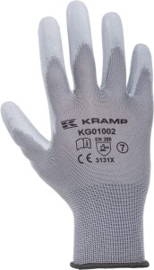 Rękawice montażowe Kramp 1.001 szare 9/L (x120) KG0100209P120
