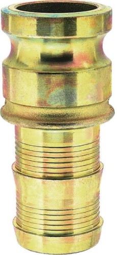 Wtyczka do zaprawy z tuleją na wąż mosiądz Camlock Lüdecke, 120 x 25 mm VSTX25 - Intertraktor