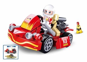 Gokart z napędem pull-back Sluban M38B0899
