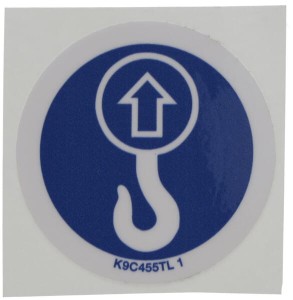 Punkt podnoszenia – naklejka K9C455TL