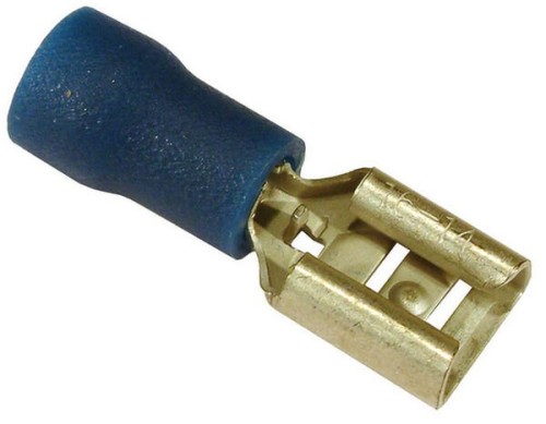 Końcówka przewodu płaska nasadkowa, żeńska, niebieska 1.5-2.5mm² 6.4x0.8 mm 50 szt. Vapormatic VLC2411 - Intertraktor