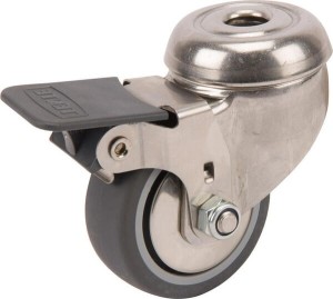 Koła skrętne ze stali nierdzewnej z otworem na śrubę do mocowania 7475PJH050P3011