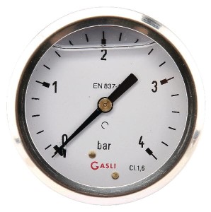 Manometr ø63 mm 0–4 bar przyłącze tylne 1/4" MA634B04SSGF