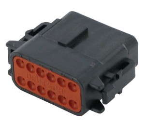 Obudowa wtyczki 12 P. żeńska DTM DSDTM0612SB