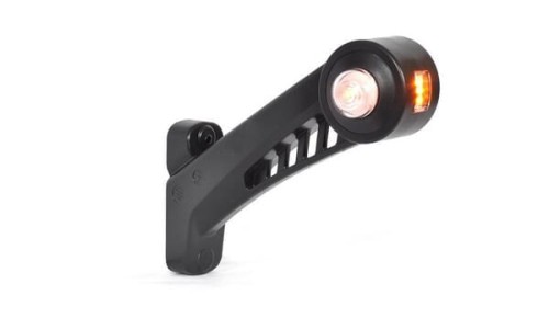 Lampa obrysowa LED, prawa, 12/24V pomrańczowa/czerwona/biała, przykręcana Waś 1400300567P - Intertraktor
