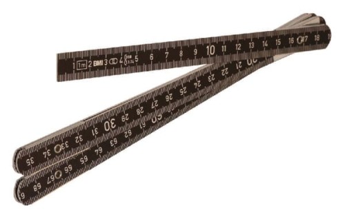 Miara składana aluminiowa BMI, 1 m ME591 - Intertraktor