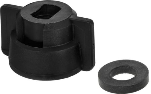 Pokrywka dyszy, bagnet, SW8, czarny, z uszczelką, 25 szt., Geoline 8253048P025 - Intertraktor