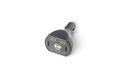 Wtyczka do ładowania z panelem wyświetlającym i gniazdami USB 12V / 5V LA60050CH - Intertraktor