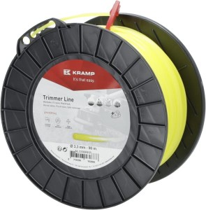 Żyłka tnąca Ø 3.3mm 90m okrąła żółta Kramp NL3390RKR
