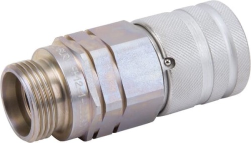 Szybkozłącze płaskie SKV-F gniazdo 1/2" gwint zewnętrzny M30x2 22L SKVF12L30 - Intertraktor