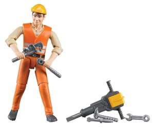 Zabawka figurka robotnika z akcesoriami U60020