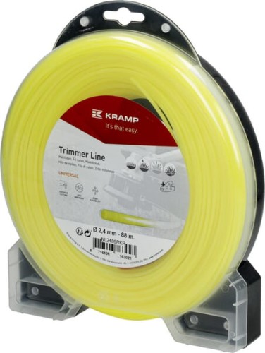 Żyłka tnąca Ø 2.4mm 88m okrąła żółta Kramp NL2488RKR - Intertraktor