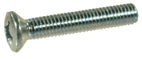 Wkręt z łbem stożkowo-soczewkowym z nacięciem krzyżowym kl. 4.8 ocynk Kramp, M5 x 30 mm 966530P100 - Intertraktor