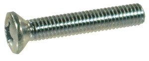 Wkręt z łbem stożkowo-soczewkowym z nacięciem krzyżowym kl. 4.8 ocynk Kramp, M6 x 16 mm 966616P100