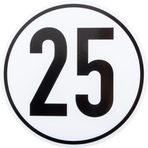 Tablica ostrzegawcza 25 km/h BL25