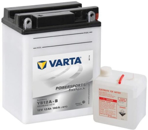 Akumulator 12V 12Ah 160A Powersports Freshpack VARTA 512015016I314PS - Intertraktor