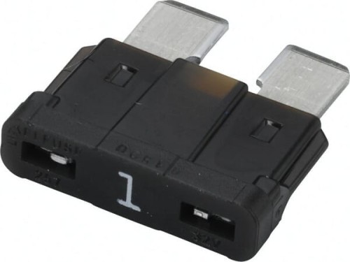 Bezpiecznik płaski, 32V 1A L=18.6 mm czarny op. 50 szt. Hella 8JS711683011 - Intertraktor