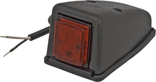 Lampa obrysowa LED, narożna, 0.5/1W kwadratowa, 12/24V czerwona 3 LED Kramp LA30153 - Intertraktor