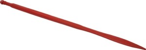 Ząb ładowacza, prosty, profil kwadratowy 36x1100 mm końcówka płaska z nakrętką M22x1.5 czerwony SHW FT4