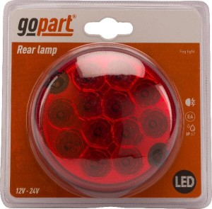 Lampa tylna przeciwmgielna LED, 12/24V LA45021