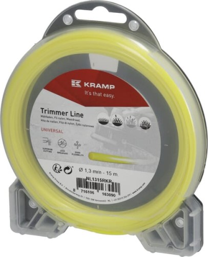 Żyłka tnąca Ø 1.3 mm 15 m okrągła żółta Kramp NL1315RKR - Intertraktor