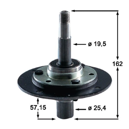 Wrzeciono noża kpl. pasujące do MTD FGP010754 - Intertraktor
