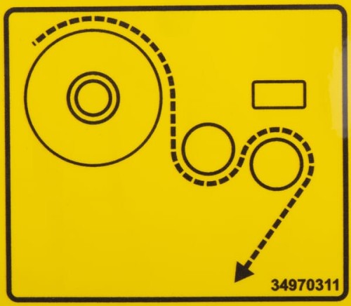 Naklejka (mocowanie napinacza) 34970311 - Intertraktor