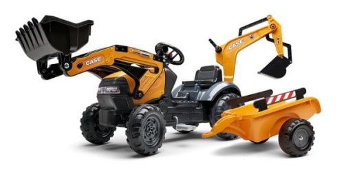 Koparko-ładowarka Case CE z ładowaczem czołowym i przyczepą F967N - Intertraktor