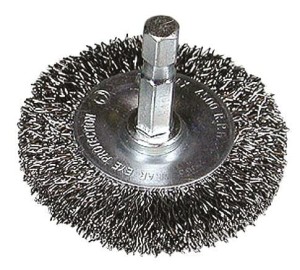 Szczotka stalowa trzpieniowa, 50 mm 6-kt. 1/4" 751319