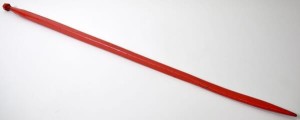 Ząb ładowacza, prosty, profil kwadratowy 36x1250 mm końcówka płaska z nakrętką M20x1.5 czerwony Kverneland KK221157