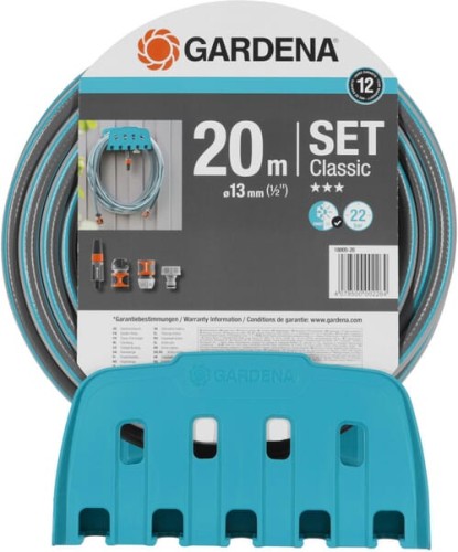 Uchwyt naścienny z wężem Gardena, 20 m ze złączkami GA18005 - Intertraktor