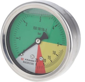 Manometr Ø 63 mm 0-5-20-25 bar przyłącze tylne 1/4" ET MA630525BE