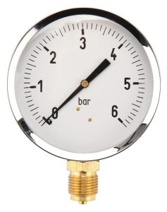 Manometr ø100 0-6 bar przyłącze dolne 1/2" MA1006L08ST