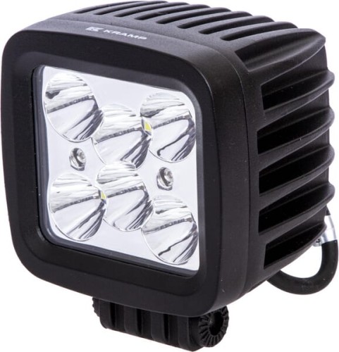 Lampa robocza LED, kwadratowa, 42W 3780 lm 10/30V światło skupione 6 LED Kramp LA10027 - Intertraktor