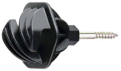 Izolator wkręcany do lin i plecionek Easy Cord, czarny Ø 6.0 mm 25 szt. AKO 441382 - Intertraktor