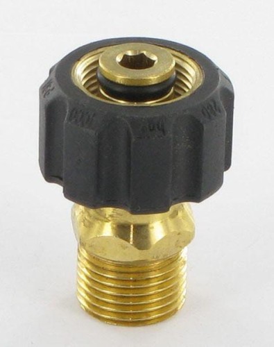 Złączka gwintowana AG do myjek wysokociśnieniowych, z nakrętką, M22 x 1,5-1/2" HD260232 - Intertraktor