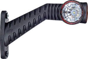 Lampa obrysowa LED, lewa 0.7/1.4W 12/24V biała/pomarańczowa/czerwona 3 LED Kramp LA30018