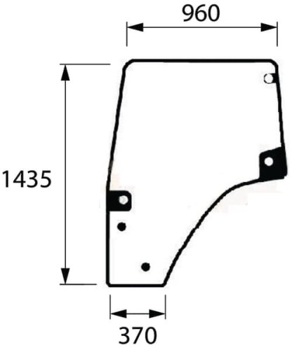 Szyba drzwi 001687430N - Intertraktor