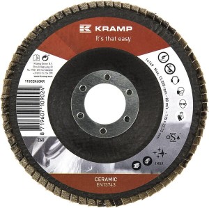 Tarcza szlifierska wachlarzowa, 115x22 mm K60 Ceramic Kramp 115CEK60KR
