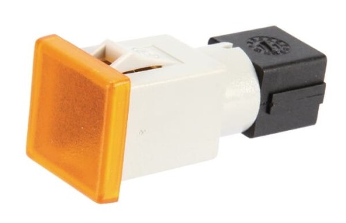 Kontrolka kwadratowa, 12/24V pomarańczowa przykręcana 22.5x22.5 mm Cobo 09454000 - Intertraktor