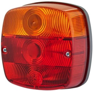 Lampa tylna zespolona, 12/24V kwadratowa przykręcana, prawa/lewa Hella 2SE002578701