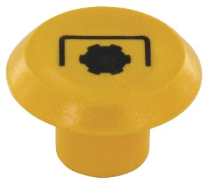Symbol przełącznika, lampy błyskowej, okrągły, żółty 113163330PN