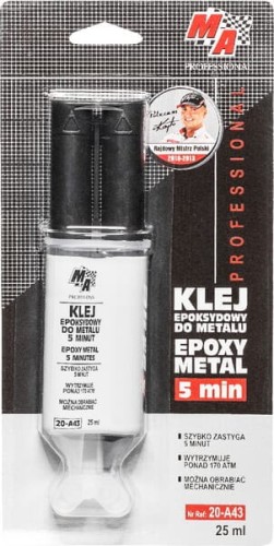 Klej epoksydowy do metalu 5 min MA Professional, 25 ml 1032020A43 - Intertraktor